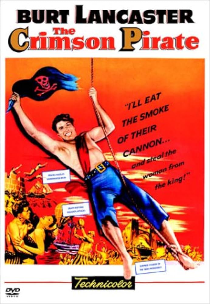 The Crimson Pirate Movie on DVD (1952)