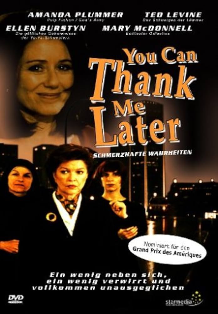 You Can Thank Me Later Movie on DVD (1998)
