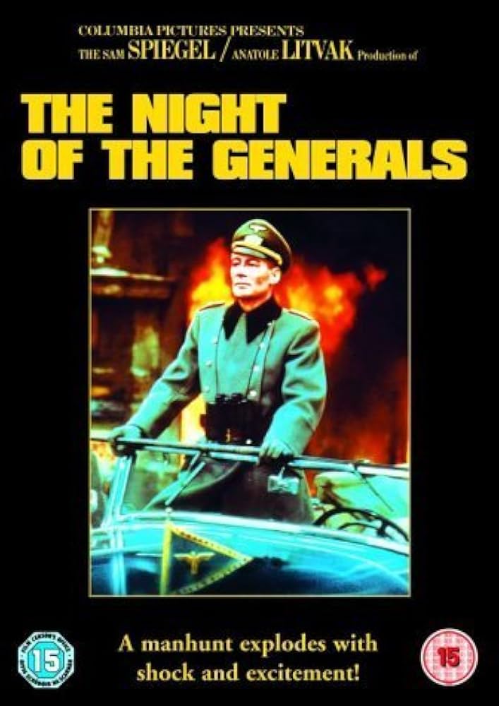 The Night of the Generals Movie on DVD (1967)