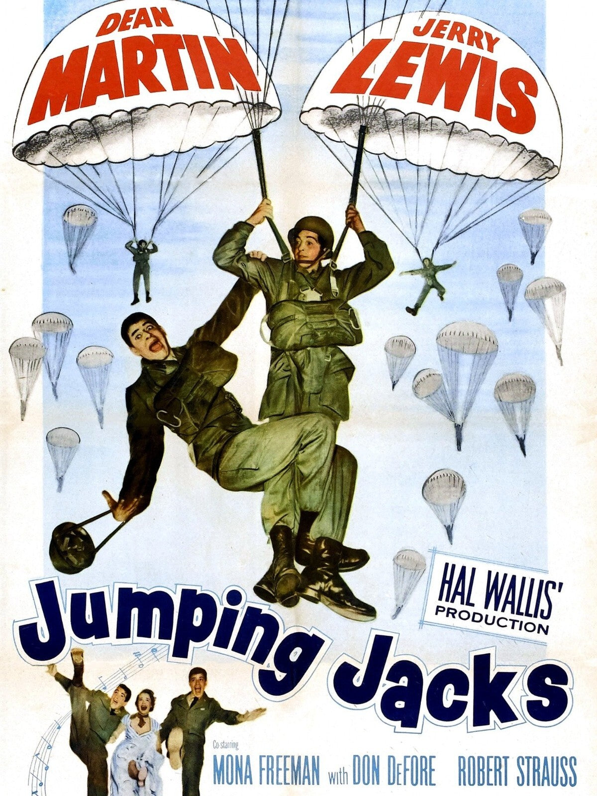 Jumping Jacks Movie on DVD (1952)