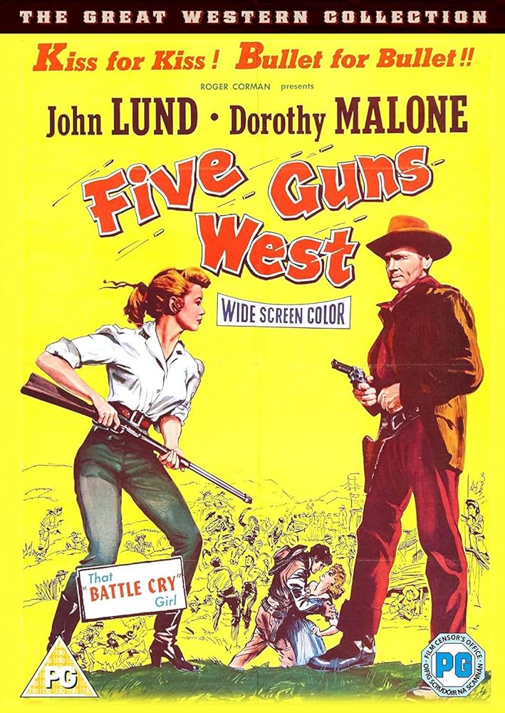 Five Guns West (1955) Movie on DVD $9.99
