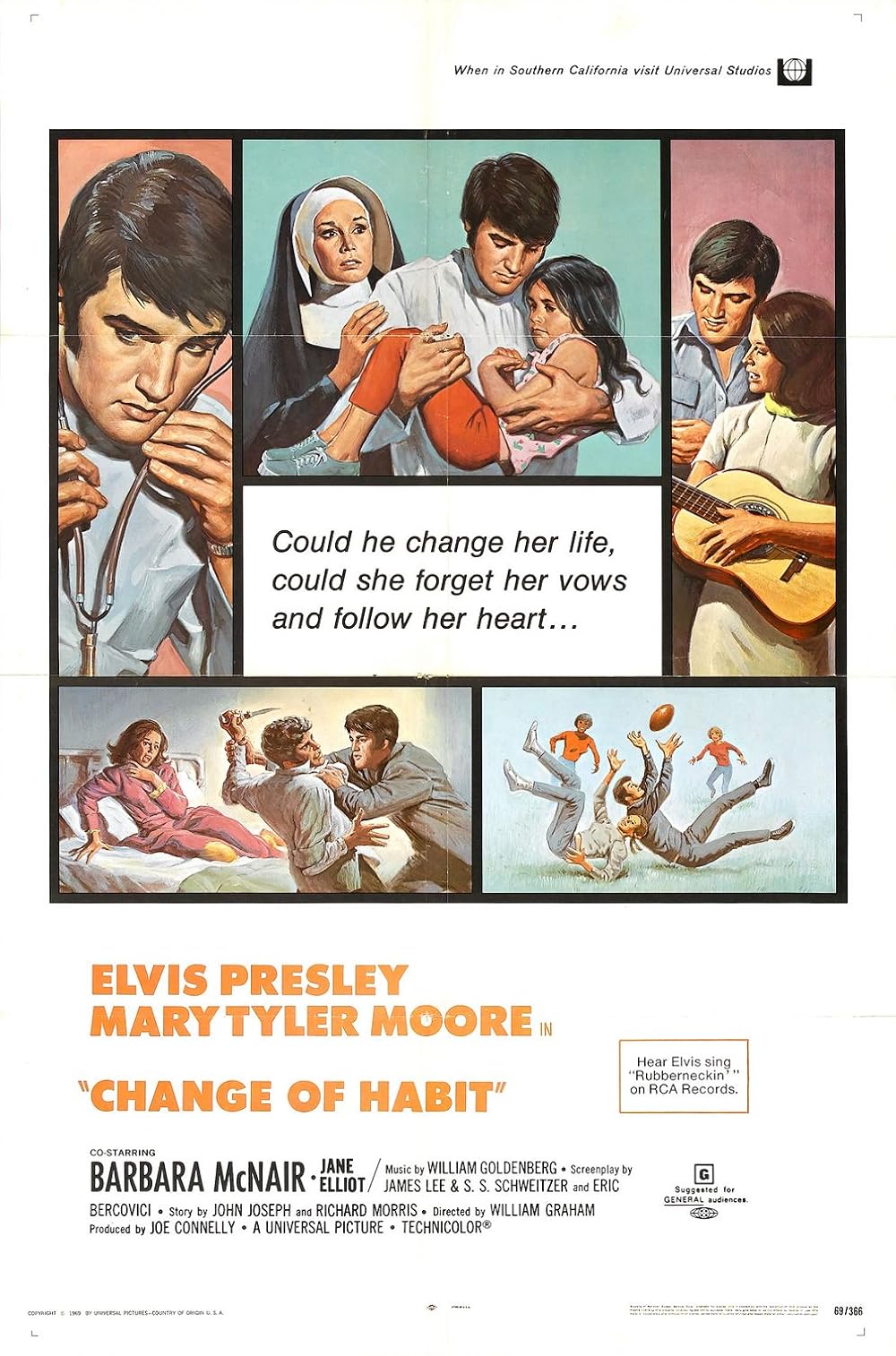 Change of Habit Movie on DVD (1969)