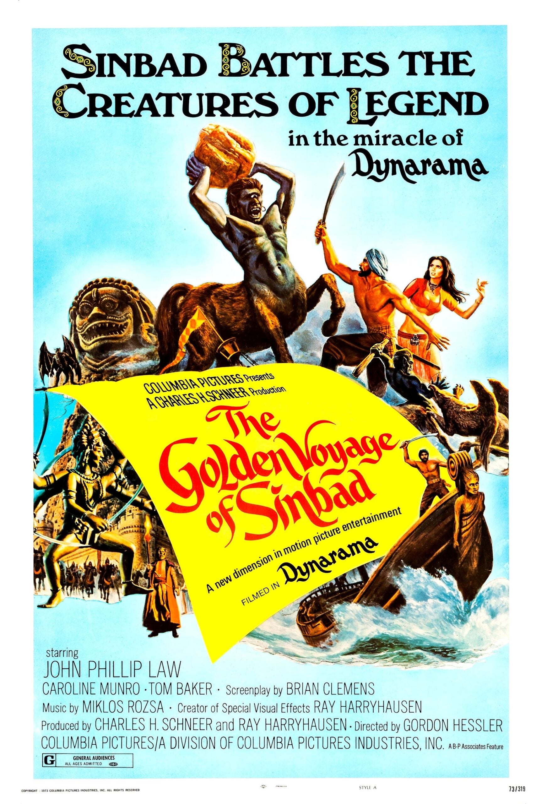 The Golden Voyage of Sinbad Movie on DVD (1973)