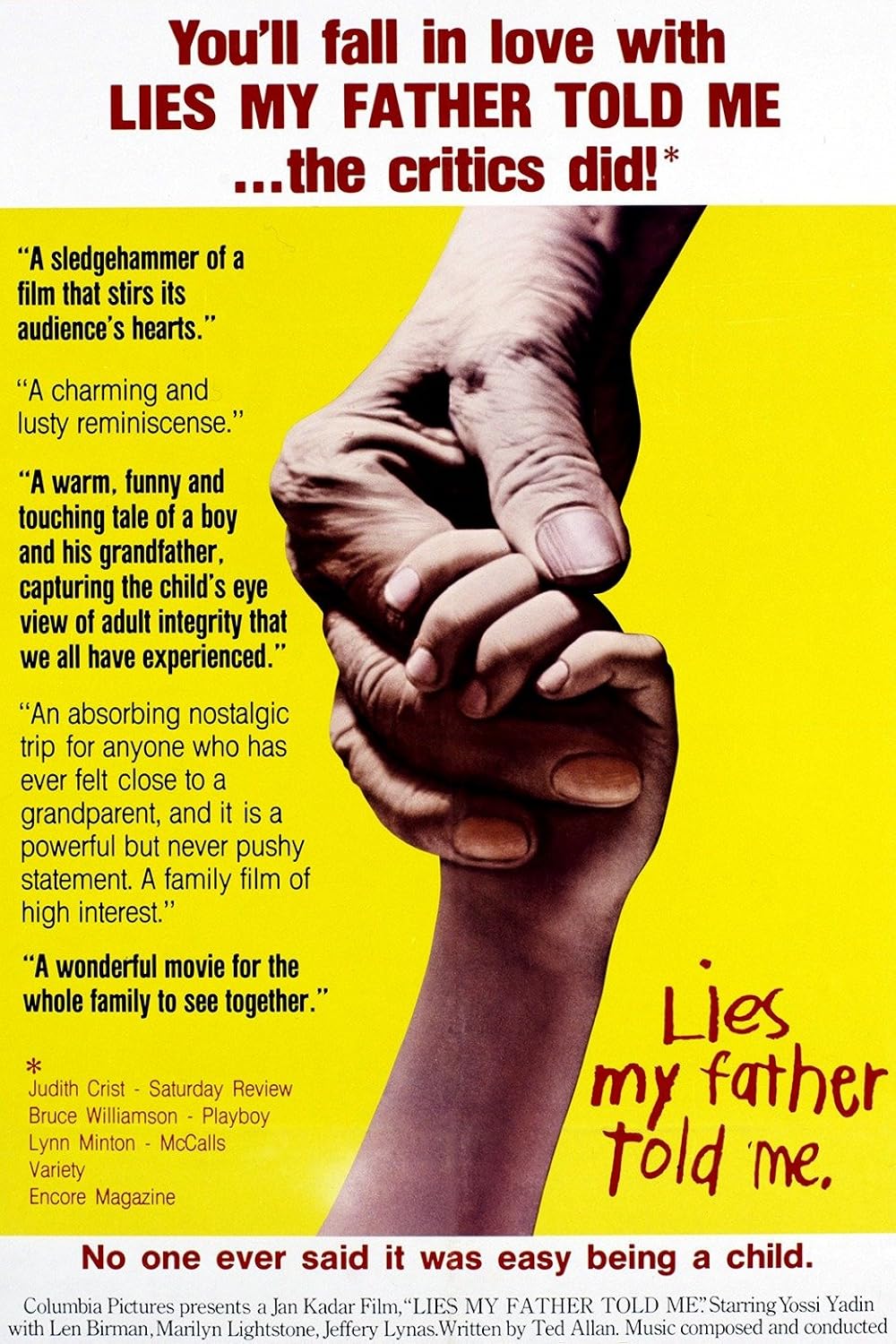 Lies My Father Told Me Movie on DVD (1975)