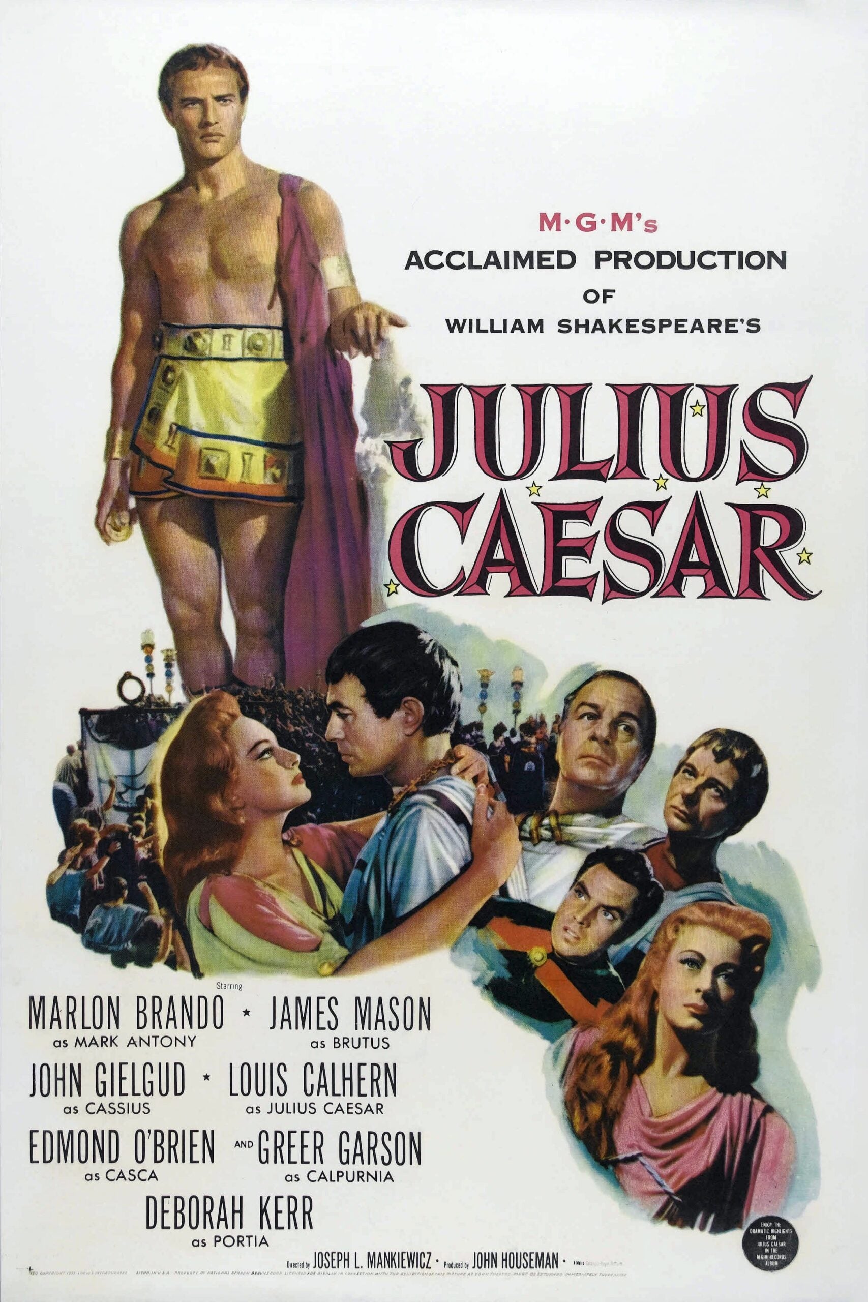 Julius Caesar Movie on DVD (1970)