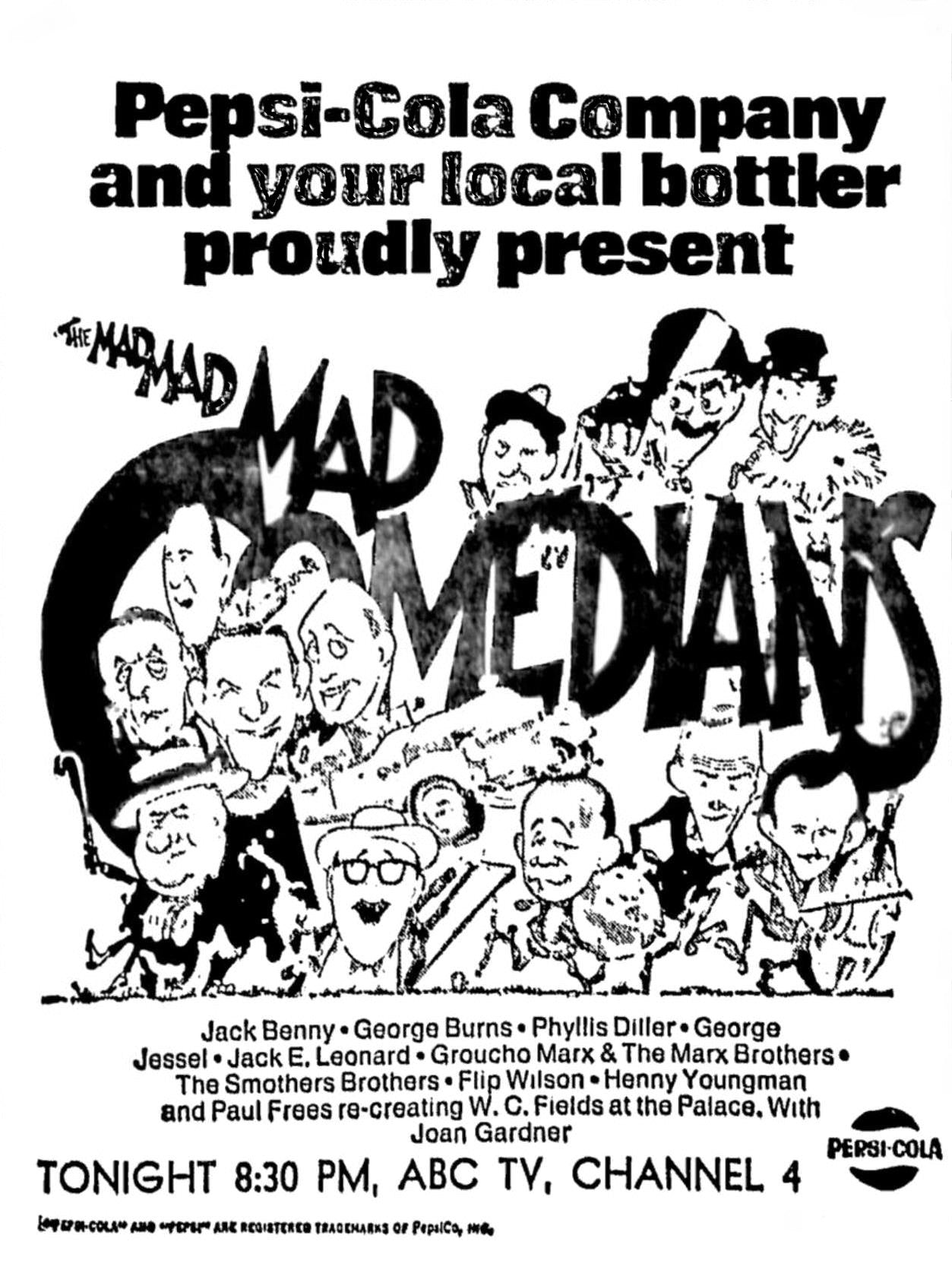 The Mad, Mad, Mad Comedians (1970) DVD Movie