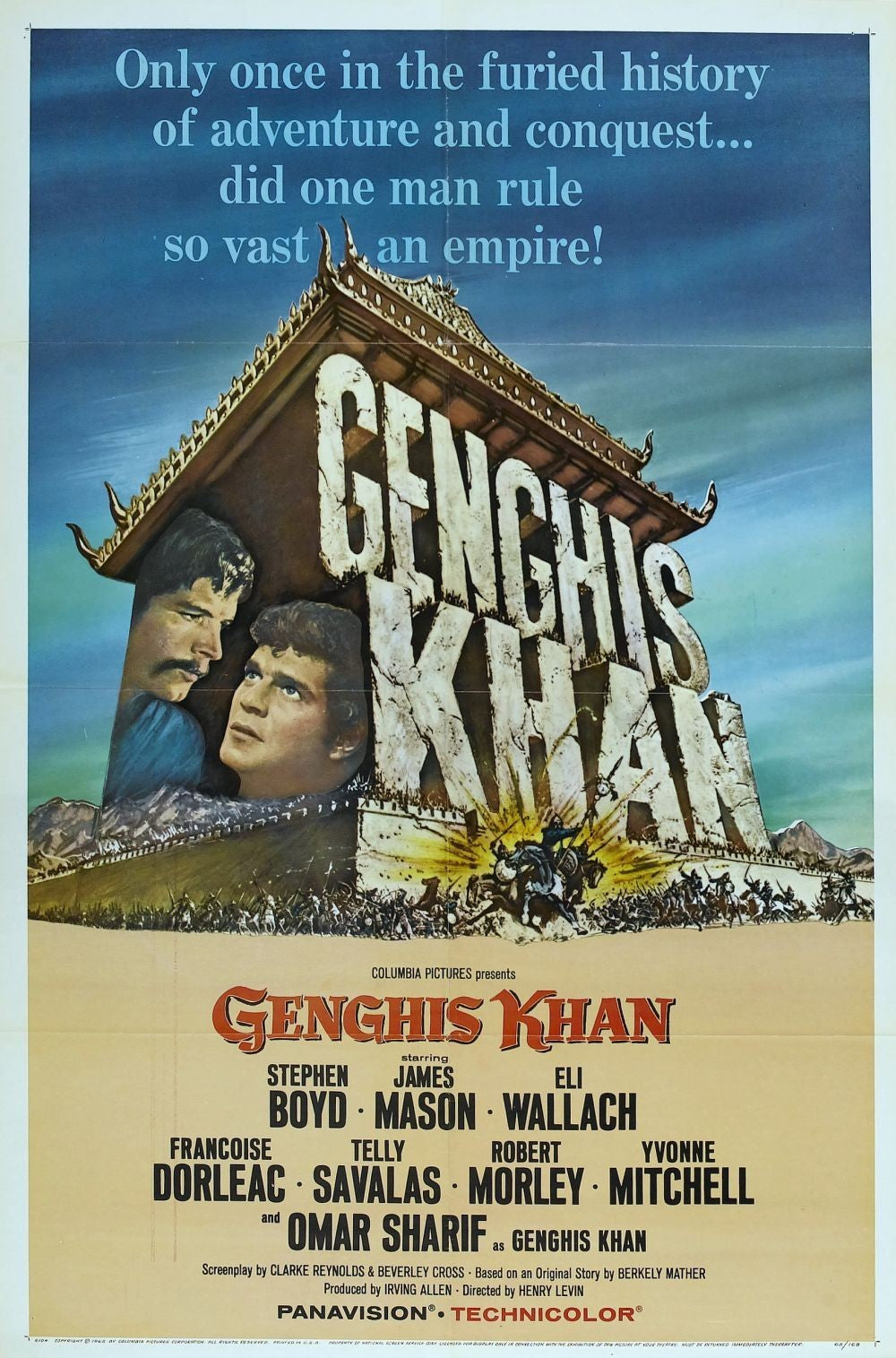 Genghis Khan (1965) DVD Movie on DVD