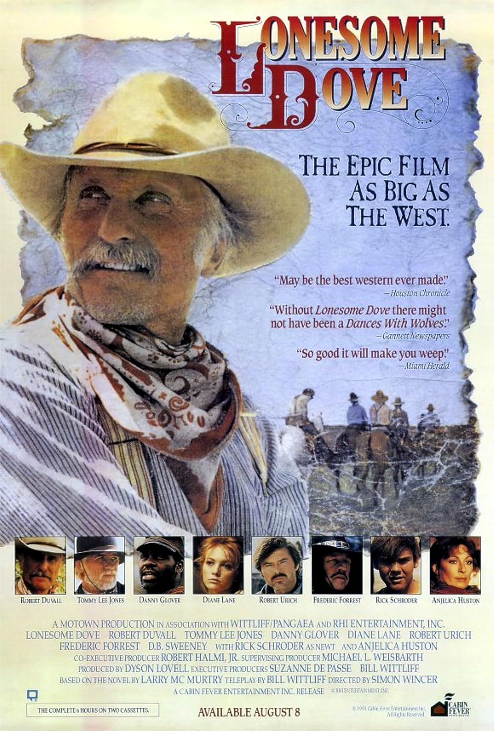 Lonesome Dove Miniseries on DVD (1989)
