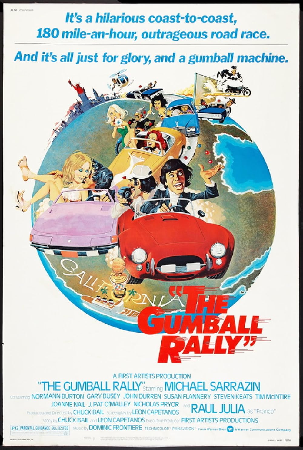 The Gumball Rally Movie on DVD (1976)