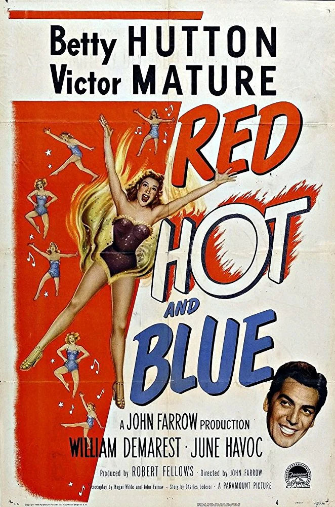 Red, Hot and Blue 1949 on DVD Movie $9.99