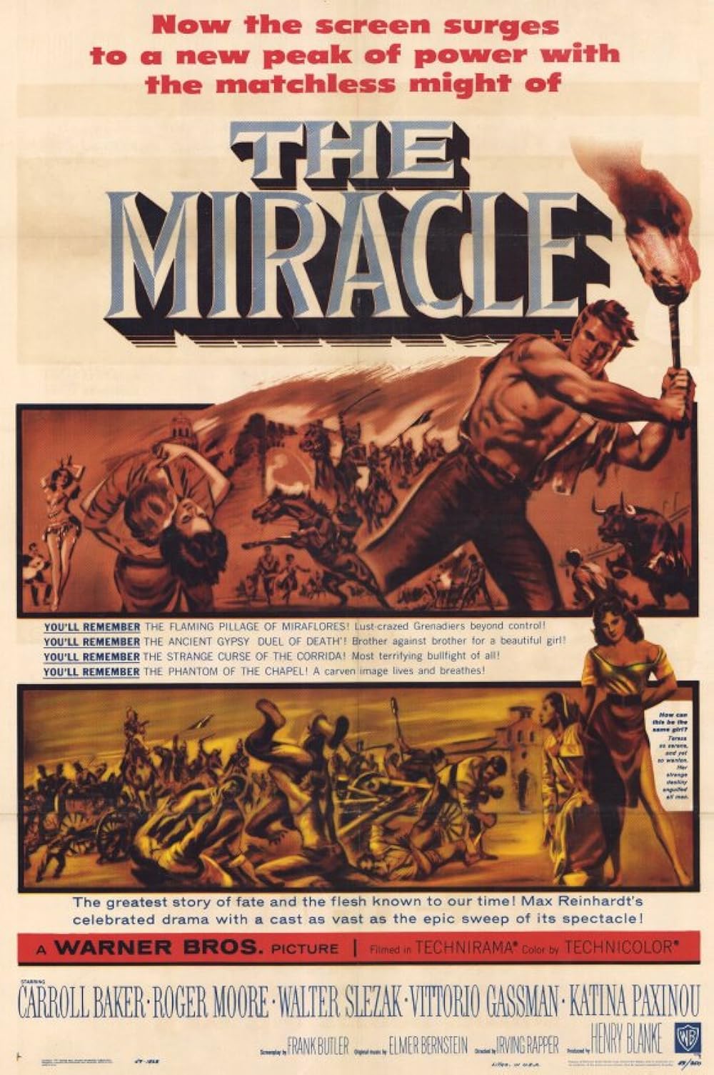 The Miracle (1959) DVD MOVIE Stars Carroll Baker