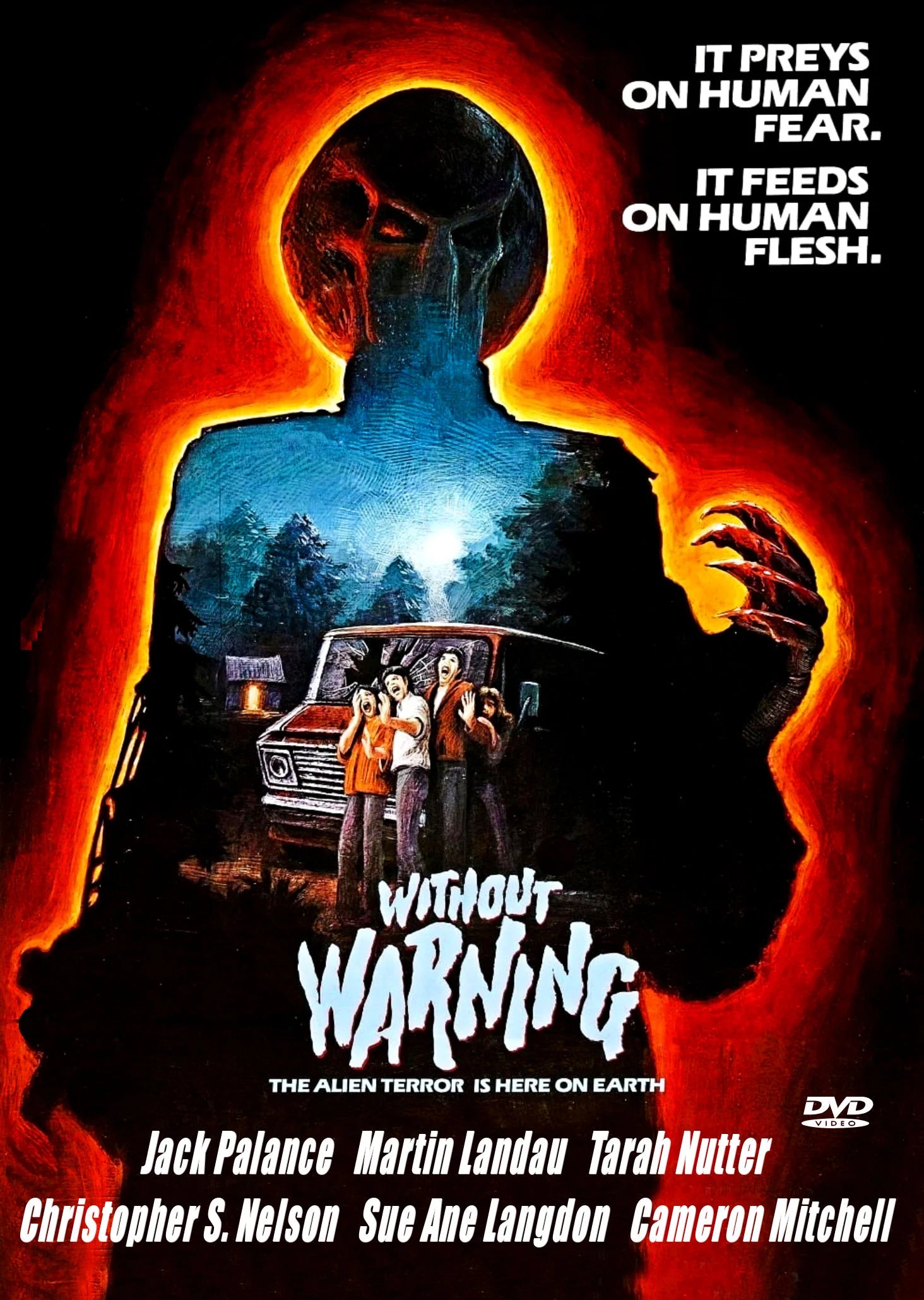 Without Warning on DVD, Horror, Jack Palance, Martin Landau