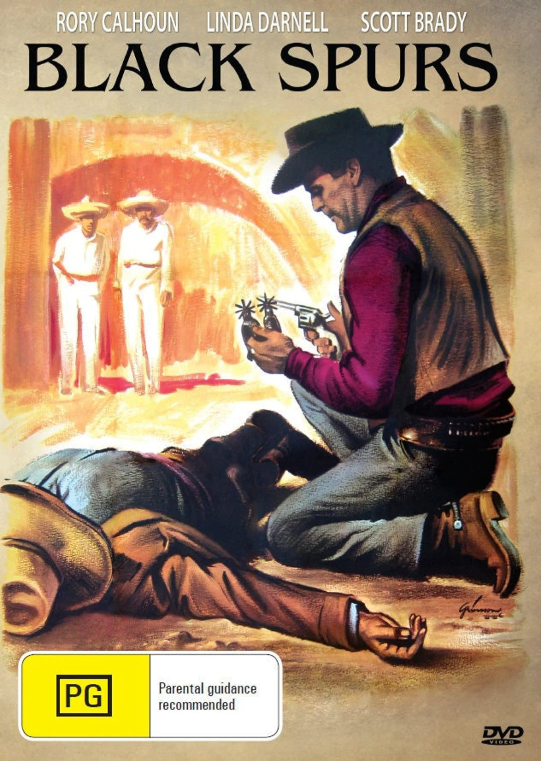 Black Spurs on DVD, Western, Rory Calhoun, Linda Darnell