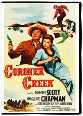Coroner Creek on DVD, Western, Randolph Scott, Marguerite Chapman $9.99