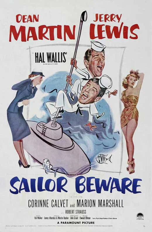 Sailor Beware on DVD, Slapstick, Dean Martin, Jerry Lewis