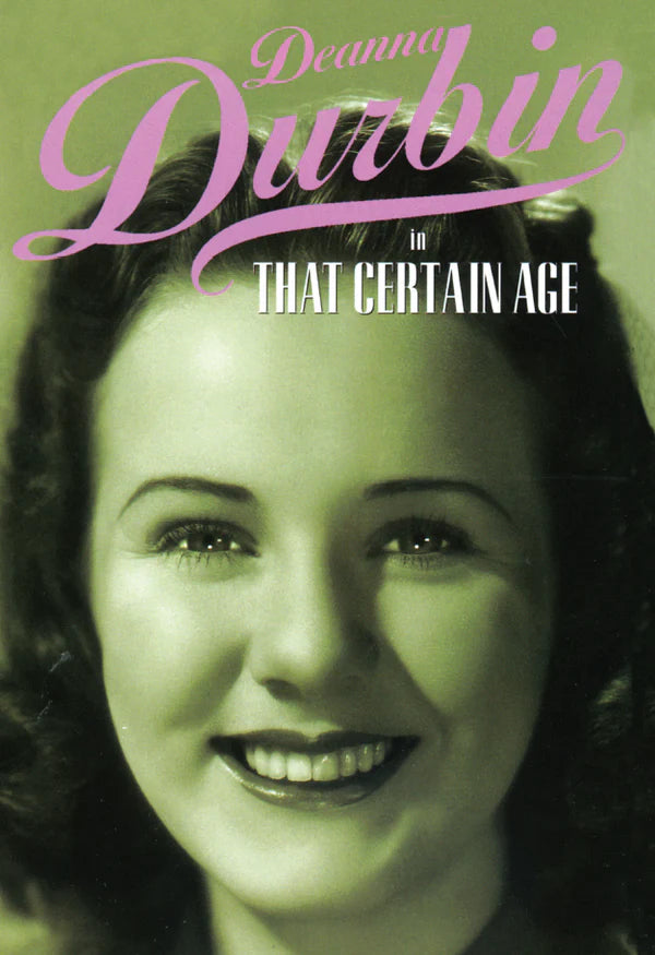 That Certain Age on DVD, Musical, Deanna Durbin, Melvyn Douglas